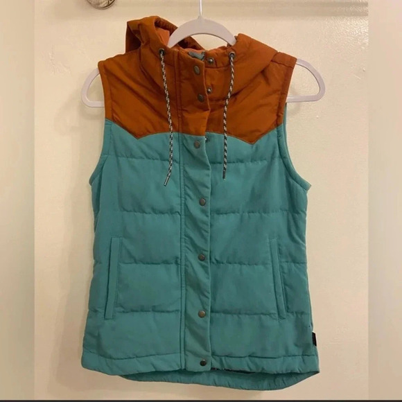 Patagonia Bivy Down Hooded Vest Mogul Blue Size Extra Small - Picture 2 of 7